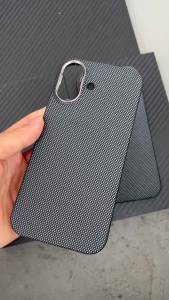 Lxury Kevlar Phone Case For iPhone 17 Air Pro Max 1500D/600D Aramid Fiber Lightweight Ultra-Thin Magsafe Anti-Bumping Protection
