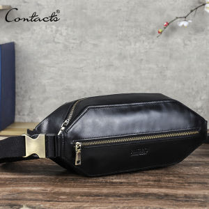 Liên hệ với da thật Túi đeo hông nam cổ điển Túi Đeo Chéo Túi Đeo Hông croosbody Túi người đàn ông đi du lịch eo gói cho 8.3 "iPad Mini