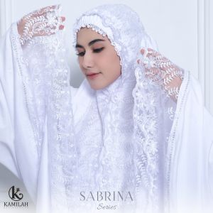 Kamilah Mukena Dewasa Putih Umroh Haji Sabrina Renda Mewah Jumbo