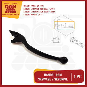 Handel Rem Skywave Kanan Hitam (PSP) Handle Hendel Brake Tuas Tarikan Rem Depan Kanan Matic Suzuki