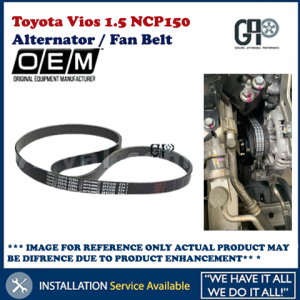 Toyota Vios 1.5 (2014-16) Alternator / Fan Belt (Original) NCP150 4PK1240 90916-T2029 90916-T2030