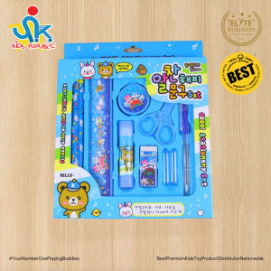 Set Korean Creative Stationery for School Pencil Ruler Sharpener