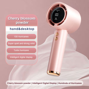 Portable Mini fan Digital Display LCD  15000 mAh 5 Gear KIpas angin Kecil USB Charge cas portable / kipas lipat charger pegang tangan