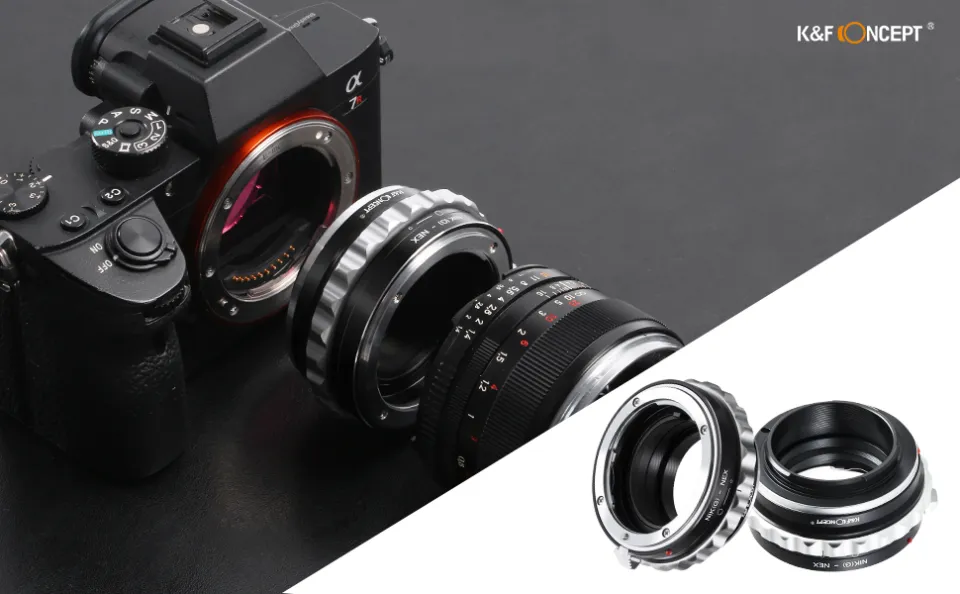 K&F Concept Nikon G to Sony E Adapter Lens Mount Adapter for Nikon