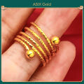 ASIX GOLD Original 916 Korea Gold Women's Bracelet Ring Set. 