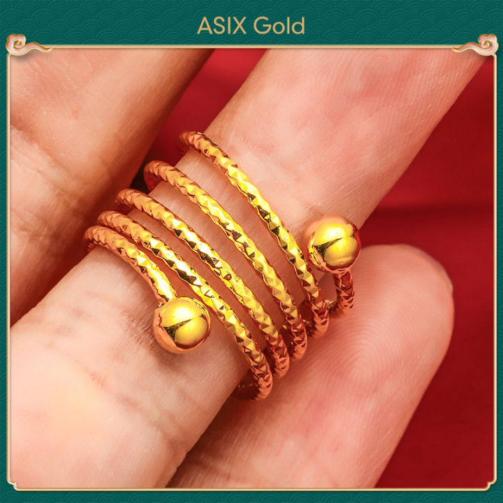 ASIX%20GOLD%20Original%20916%20Korea%20Gold%20Women's%20Bracelet%20Ring%20Set%20-%20Image%205