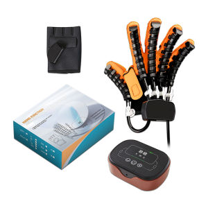 Salorie Auto Mirror Rehabilitation Robot Gloves Rechargeable Portable Cordless Hand Finger Therapy Trainer for Stroke Hemiplegia Relieve Hand Cramps Training Device