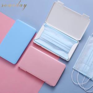 freemarketshop Disposable Mask Storage Box Portable Masks Storage Case Facemask Keeper Storage Portable Face Mask Organizer