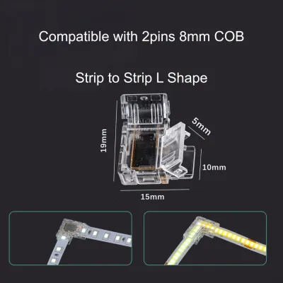 TLG LED strip connector wire solderless 8mm COB SMD