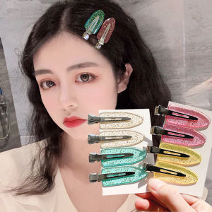 [Cutewomen2020]4Pcs/set Popular Women Side Bangs Fix Fringe Non-marking Barrettes Professional Styling Hairdressing Tools