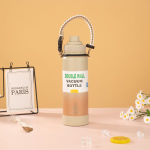 EasyGo Two tone Vacuum Stainless Bottle Tumbler Hot and Cold With Silicon Boot 800ml K336