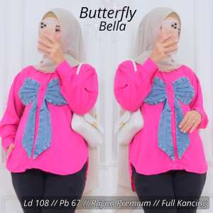 ATASAN WANITA BUTTERFLY LUNA BB 50 SAMPAI 70 KG ALL REAL PICT