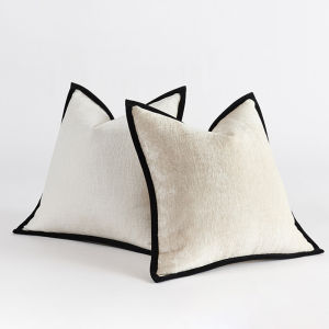 Nordic Thick Chenier Pillow Cover Square Solid Color Pressed Edge Pillow Case Advanced Luxury Home Decor Cushion Cover for Sofa2026