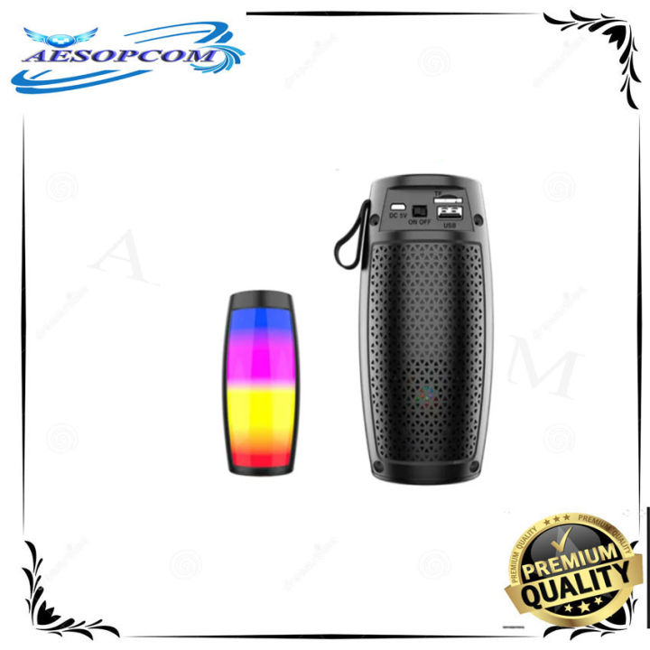 1202 Bluetooth Speaker With LED Light Portable Home Audio Wireless ...