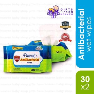 PUREEN ANTI BAC WIPES 2X30S BB