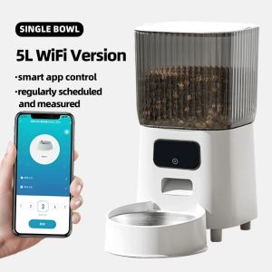 🔶Smart Wireless Remote Control Scheduled Feeding Moisture-Proof Non-Clogging Pet Feeder | Automatic Intelligent Timed Pet Feeder Machine