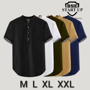 Kemeja Polos Pria Lengan Panjang Pique Premium (Hitam Putih Army Navy Maroon Abu-Abu baju dll)