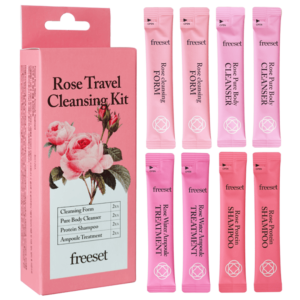 Freeset Travel Cleansing Travel Kit (2 Shampoos + 2 Ampoule Treatments + 2 Body Cleansers + 2 Cleansing Foams) 1 set