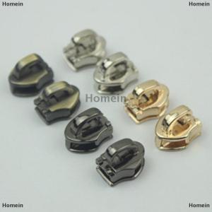 [COD] Homein 10Pcs 5# Metal Zipper Head Pull Slider Zip Lock Bag Luggage Garment DIY Repair Kit Hardware Accessories