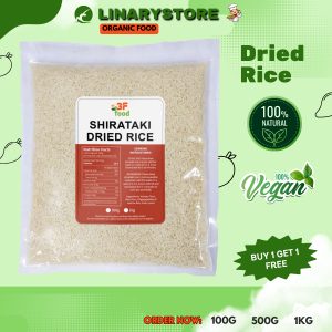 Dry / Dried Shirataki Rice and Noodles Konjac Keto / Low Carb Diet Healthy / Skinny Rice