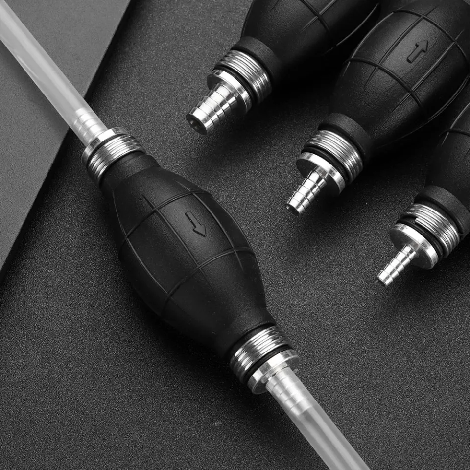 2-Pack 3/8" Universal Primer Bulb For Boat, Marine, Car, And Gas Fuel Line – Easy Install, Black