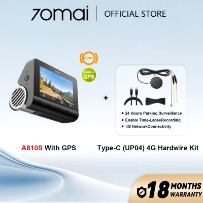 [New Launch]70mai A810S DashCam 4K Dual Vision Car Recorder With GPS ADAS Dual Sony Sensor + Dual HD