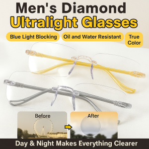 Womens ultralight presbyopia diamond glasses