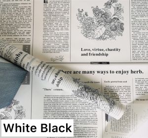 Better Home - [5 LEMBAR] Flower Wrapping Paper Vintage Magazine Waterproof Kertas Buket Koran EMYAK