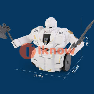 I know 2.4G Intelligent Matchmaking Robot Toys Boxing Fighting Spinning Sparring Childrens Remote Control Toys (1pcs)
