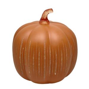 Twinkling Star Pattern Glass Pumpkin Light Decoration Programmable Timer Function For Spooky Seasonal Home Accent