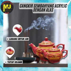 MJ Teko Seduh The Sembahyang Keramik / Teapot Puja Bulat / Kettle Seduh Sembahyang