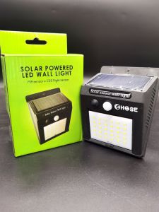 Lampu Dinding Solar Panel 30Leds/5w + Battery + Sensor Cahaya dan Gerakan merek Hose tanpa arus listrik