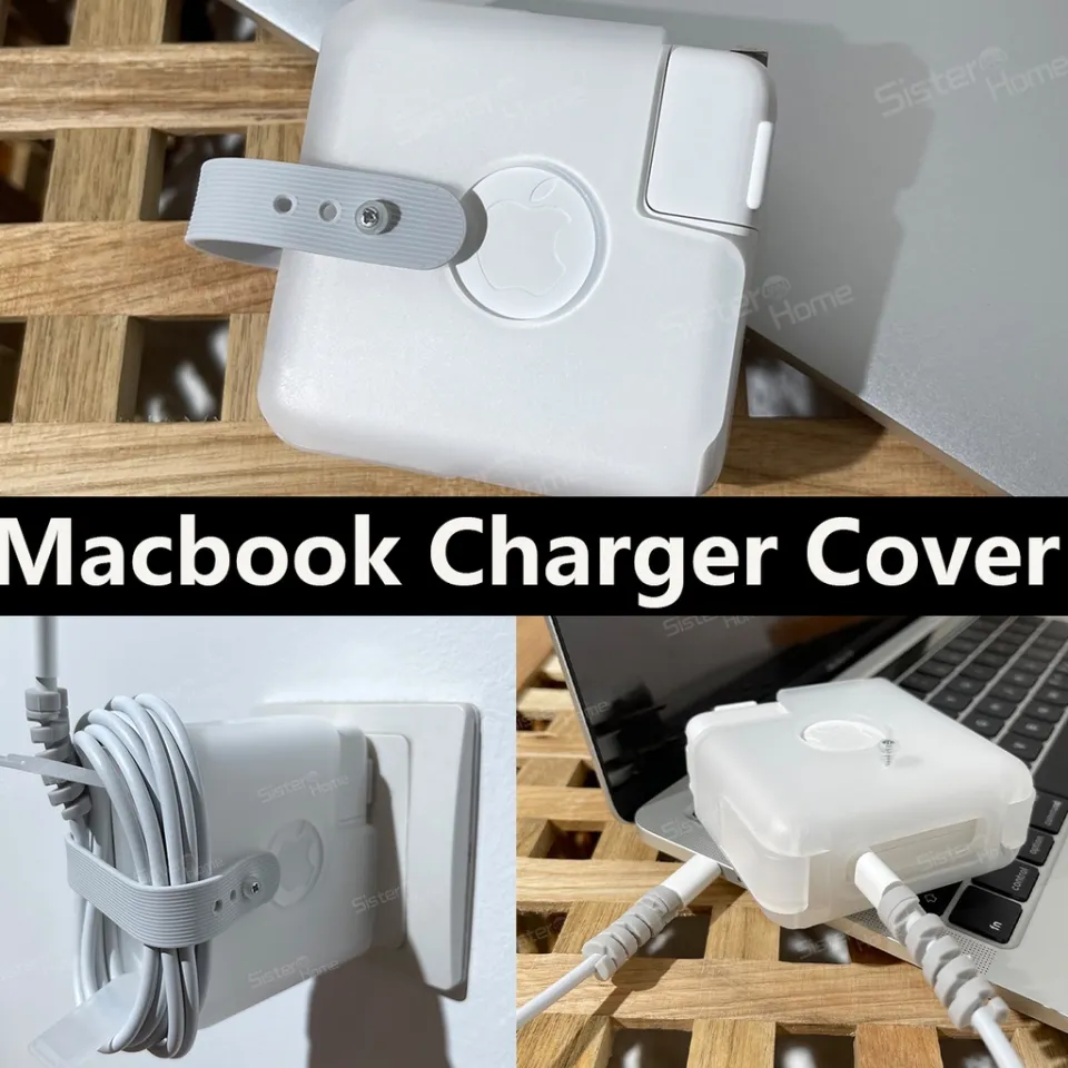 Plastic charger cover with free cable orgainzer for new macbook