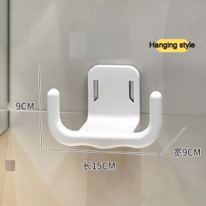 [SG Stock]No Drill Cabinet Tissue Holder Hanging Facial Cleansing Towel Rack，Kitchen and bathroom tissue holder纸巾架