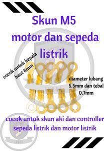 Isi 5 pcs skun ring M5 sepeda listrik motor listrik