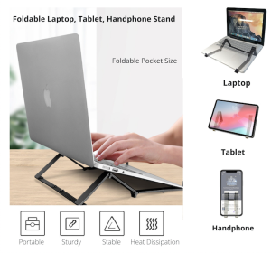 [SG INSTOCK] Pocket Size Foldable Design Laptop Stand / Notebook Stand / Tablet Stand/ Mobile/ Handphone Stand/ Portable Invisible Stand