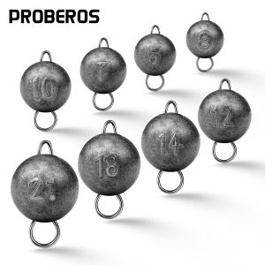 PROBEROS 10 Chiếc Lưỡi Câu Cá Đầu Jig Lưỡi Câu Chì Trọng Lượng Weight Lưỡi Câu-Vòng-Móc Xoay Vòng Bi Kim Loại Bộ Phụ Kiện Câu Cá JIG012
