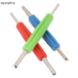 agasgbrg 2 Ways Hand Wrench Tire Tyre Valve Stem Core Remover Key Tool A C and Auto Car