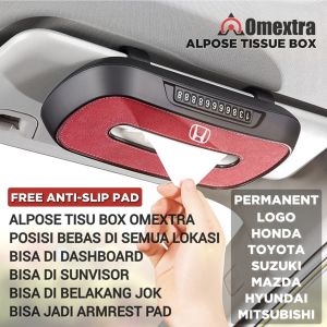 Alpose Car Tissue Box Mobil Omextra Multi Location Tempat Tisu Mobil Gantungan Jok Mobil Tempat Tisu Gantung Tempat Tissue Dashboard Mobil Tempat Tissue Mobil tempat tisu kulit Anti Slip Dashboard
