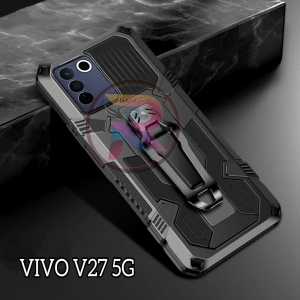 Casing Hp Untuk Vivo V27 5G Soft Case Kickstand Armor Belt Clip Terbaru