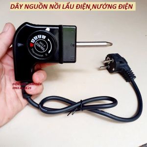 Dây nguồn bếp nướng điện phù hợp với các loại bếp xong nồi lẩu nướng có điều chỉnh nhiệt độ cắm rời -Dây nguồn bếp nướng chảo nướng lẩu điện các loại