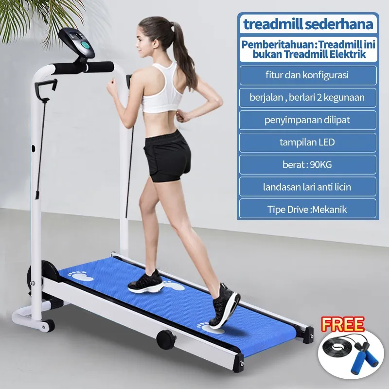 Treadmill Manual Treadmill Manual Multifungsi Alat Fitness