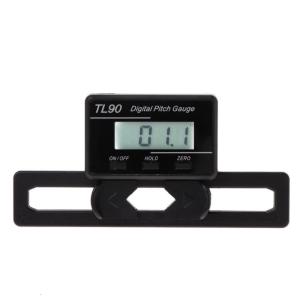 Digital Pitch Gauge LCD Backlight Pitch Gauge Screw Pitch Gauge Powered Angle Measurement Tool for RC plane