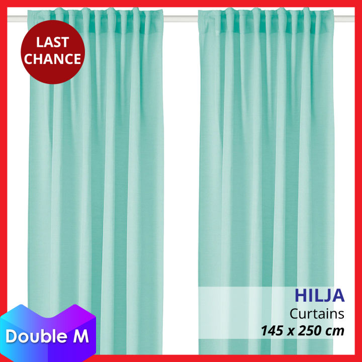 [LAST CHANCE] 🇸🇪 IKEA HILJA 100 Polyester 1 Pair Curtains, perfect