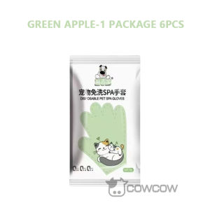 Pet Wipes 1 Pack 6Pcs Cat Wipes Dog Wipes Cats Dogs Wipe Plant-Based Formula For Daily Use Cat Cleaning Gloves
