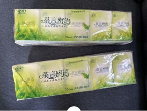（10/20packs）1400sheet Organic green tea Facial Tissue Paper towel 4 plyFacial Tissue Paper towel 4 ply 420 sheets chenyuan420sheet 10pack