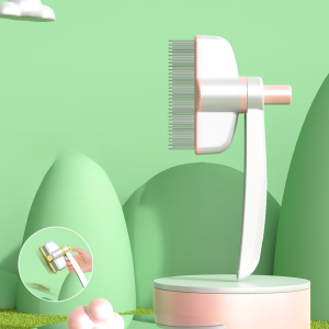 Defluffing pet comb stainless steel rotating dense tooth knotting hair removal special comb