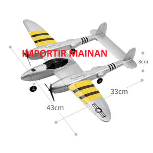 pesawat rc FX816 2.4ghz 2ch P38 RTF EPP fixed wing rc airplane
