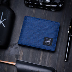 Dompet Pria Dewasa Terbaru Import Anak Muda Distro Dompet Kain Pria Keren Kanvas Jeans Lipat Dua Polos Warna Banyak