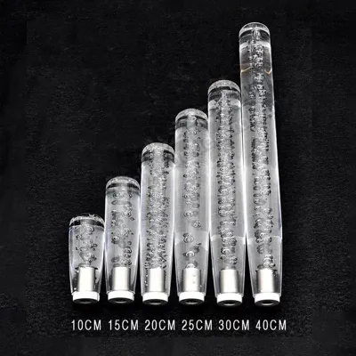 10/15/20/25/30/40CM Universal LED Crystal Car Gear Lever Shift Knob for Truck Colorful Shifter Knob Manual